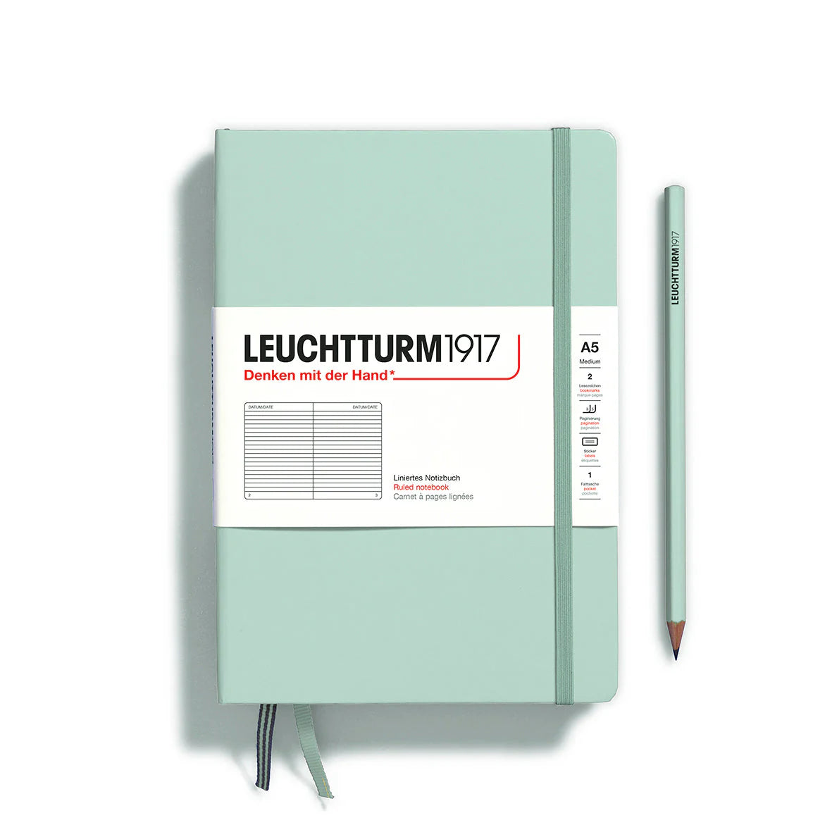 Leuchtturm1917 Medium Notebook – A5 Ruled (Hardcover)