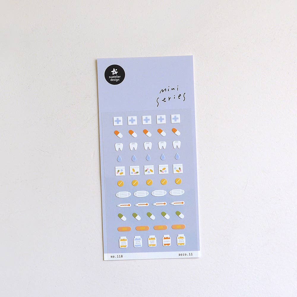 Medicine Health Sticker Sheet Deco.11 (no. 118)