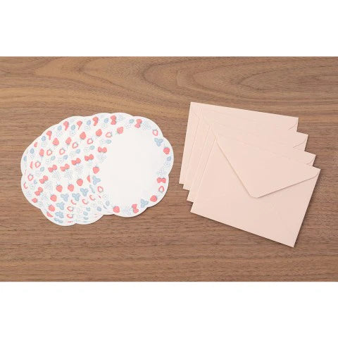 Midori Letter Set – Strawberry Letterpress Die-Cut 491