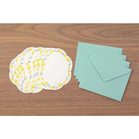 Midori Letter Set – Lemon Letterpress Die-Cut 492