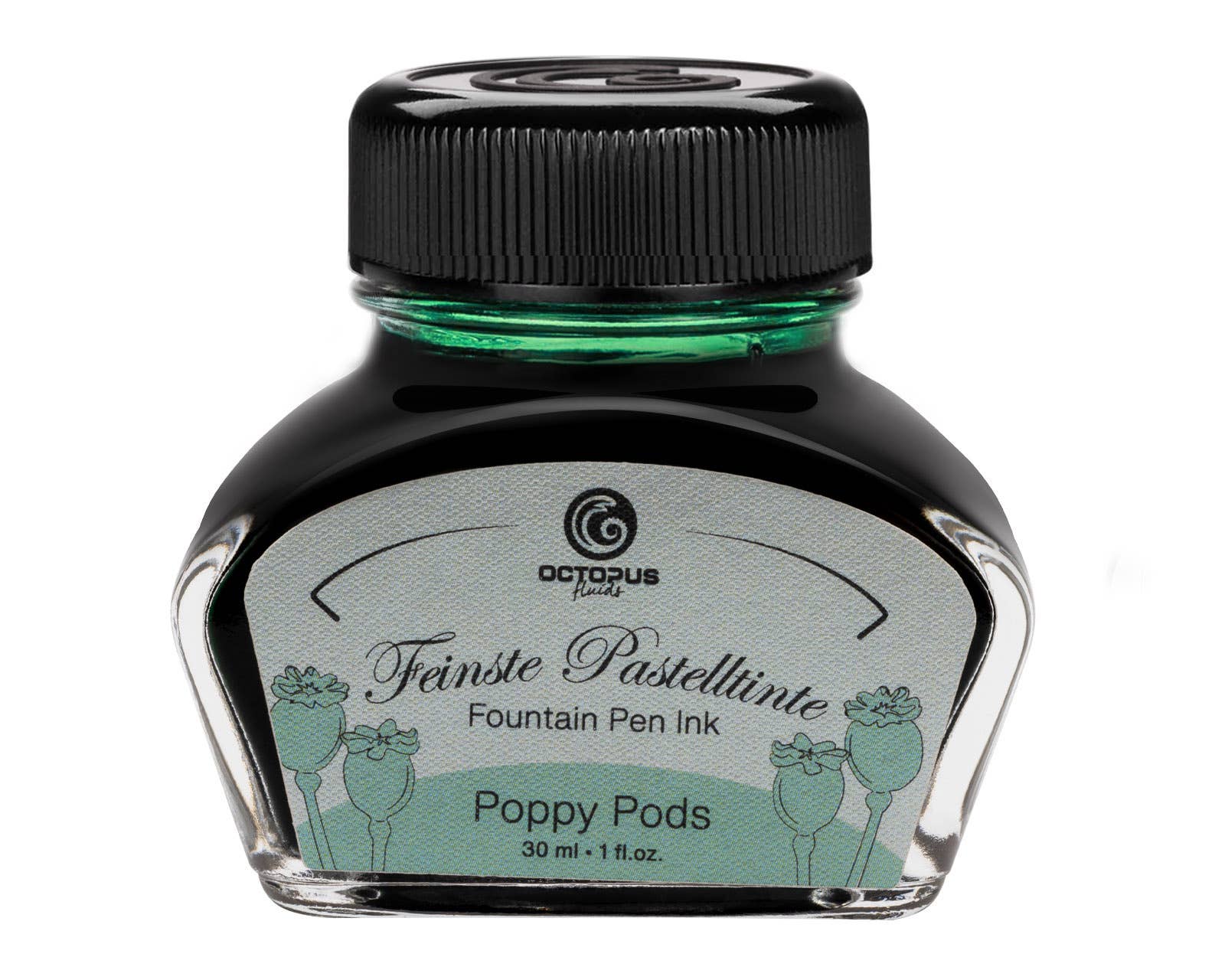 Octopus Fluids Writing Ink – Poppy Pods (Pastel Mint)