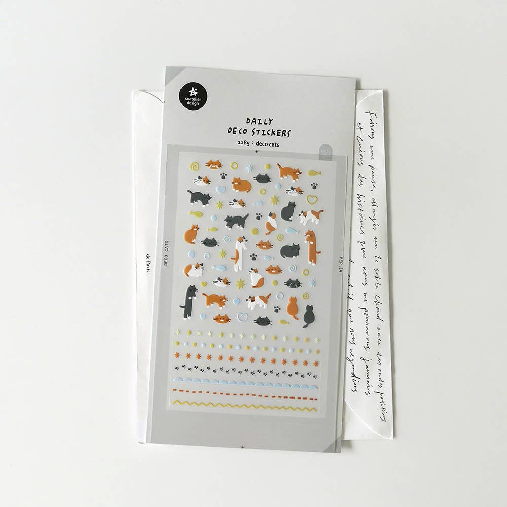 Deco Cats Sticker Sheet