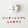 Hand-drawn Hearts Washi Tape – Illust.09