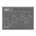 B6 Monthly Notebook Calendar (Jan - Dec 2027)