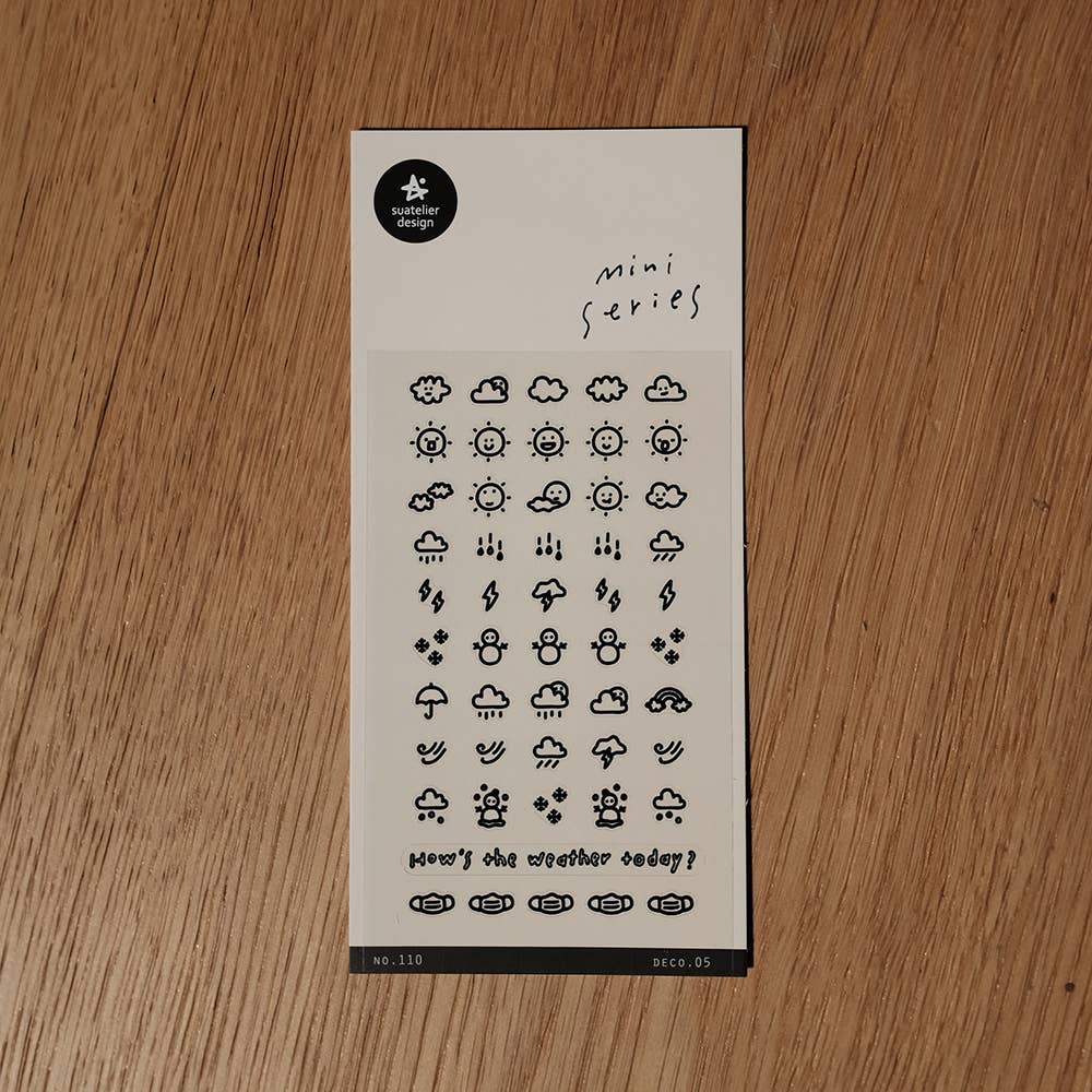 Weather Sticker Sheet Deco.05 (no.110)