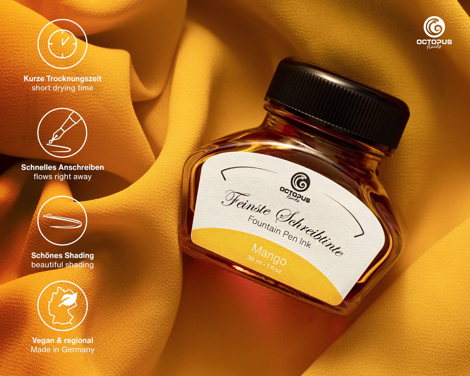 Octopus Fluids Writing Ink – Mango