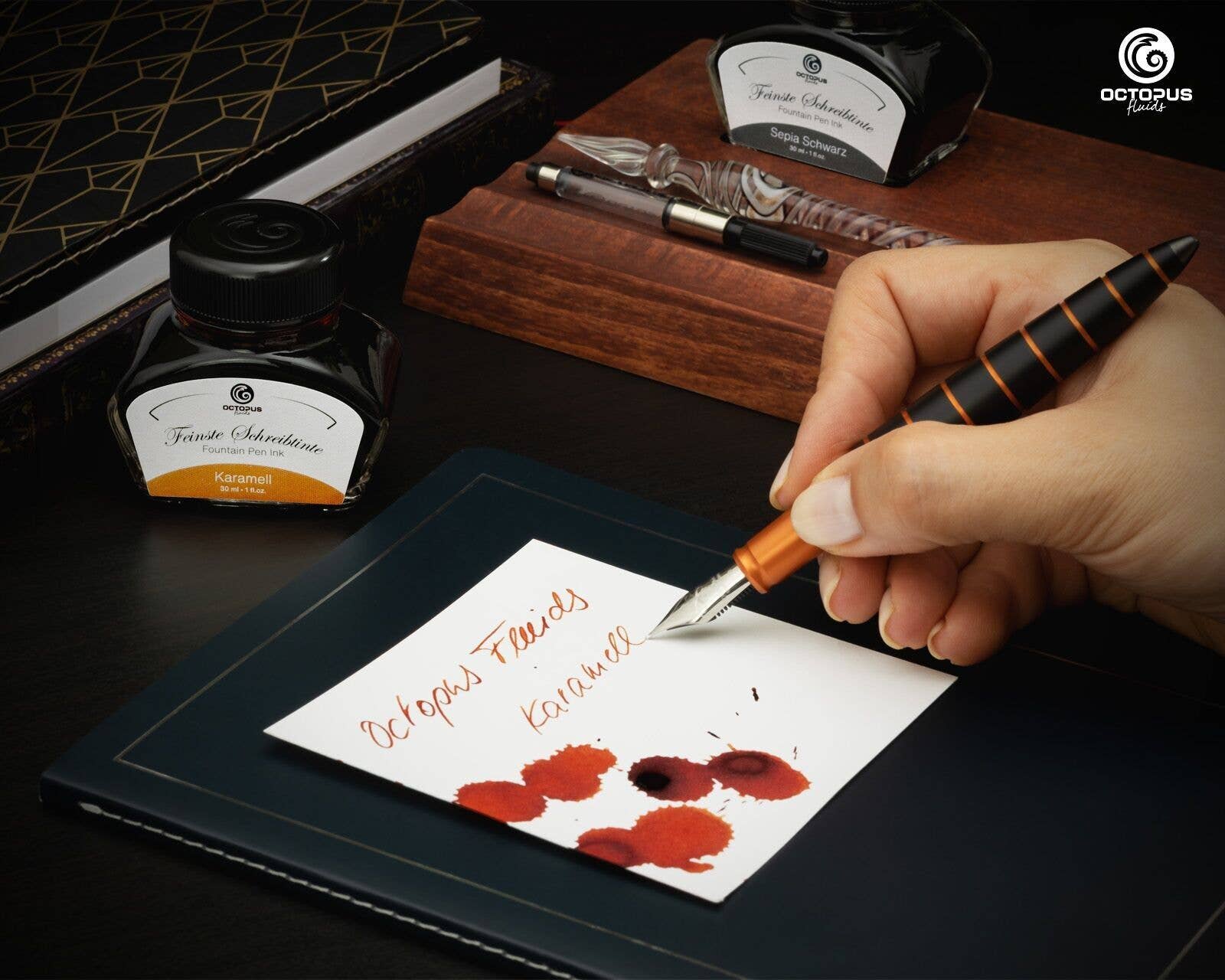 Octopus Fluids Writing Ink – Caramel