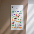 Hehe Vegetables Sticker Sheets (no. 1153)