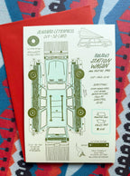 3D Pop-Up Card – Holiday Station Wagon & Xmas tree LIMITED EDITION