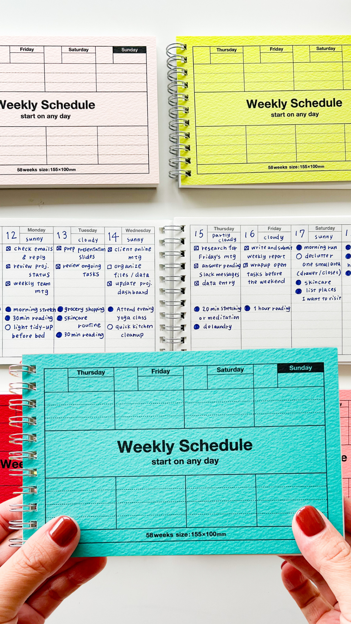Pocket Size Weekly Planner Undated 58 Weeks Dayfree