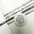 Social Media Washi Tape