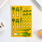 PekoPuff Green Onion Sticker Sheet