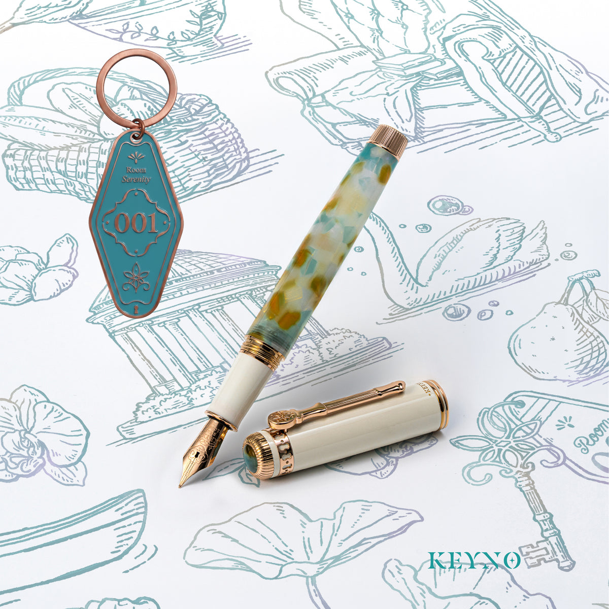 Dominant Industry Fountain Pen – Keyno. 001 Serenity