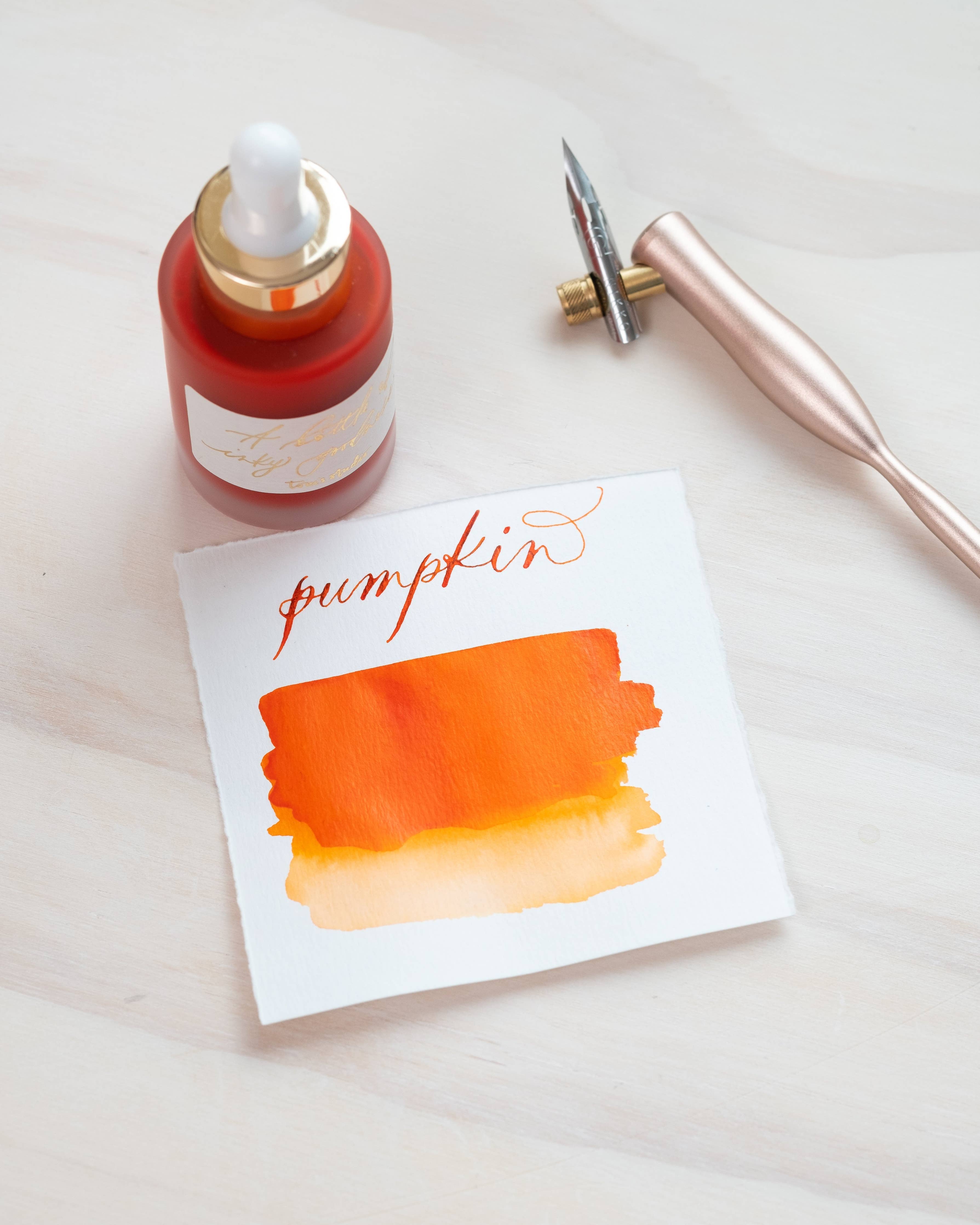 Calligraphy Ink – Pumpkin (Tom's Studio)