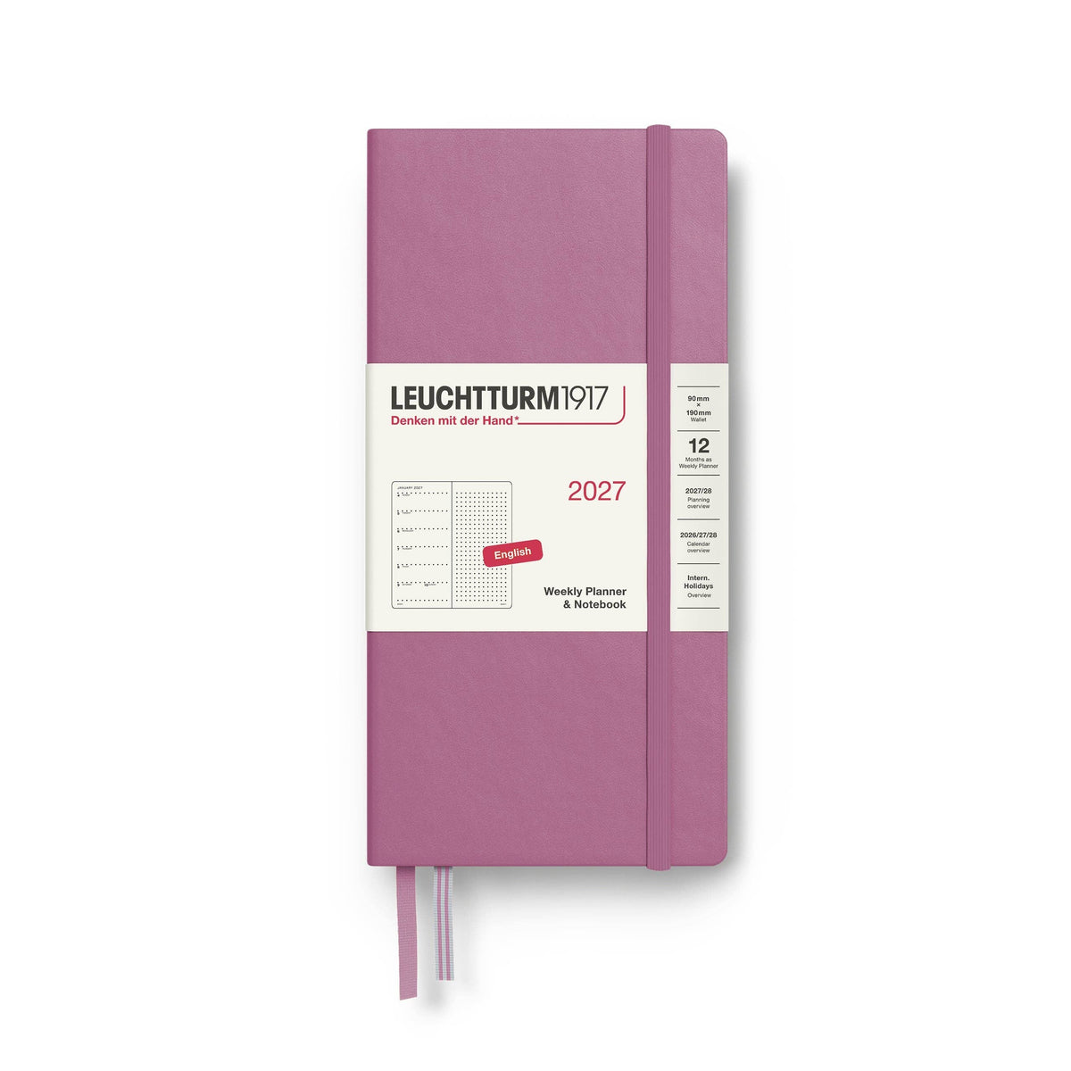 2027 Weekly Planner & Notebook – Slim