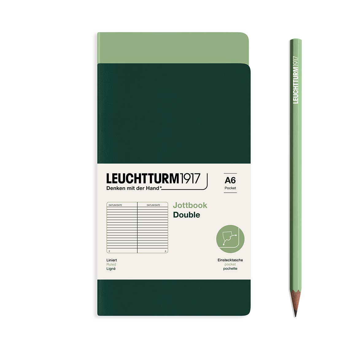 Leuchtturm1917 Jottbook - Lightweight Notebook Alternatives – Packs of 2