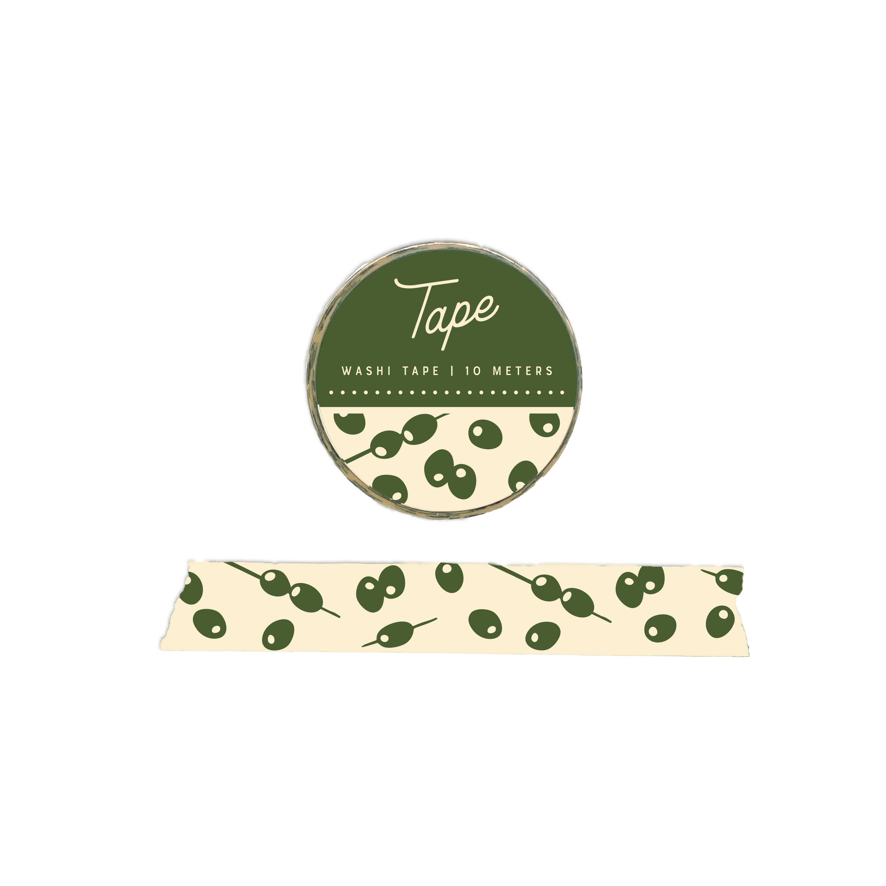 Olive Washi Tape – Ruff House Print Shop