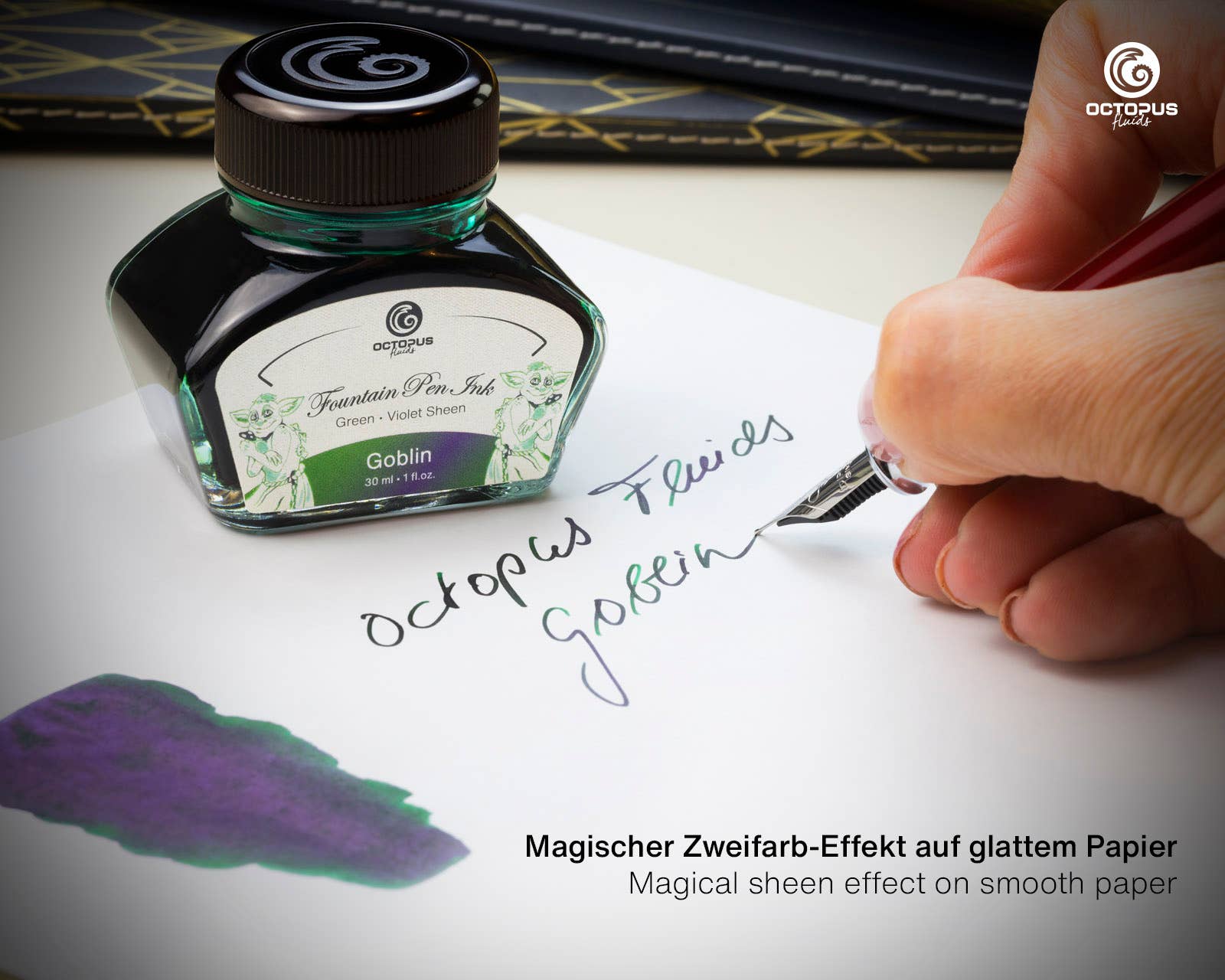 Sheen Fountain Pen Ink – Goblin Green