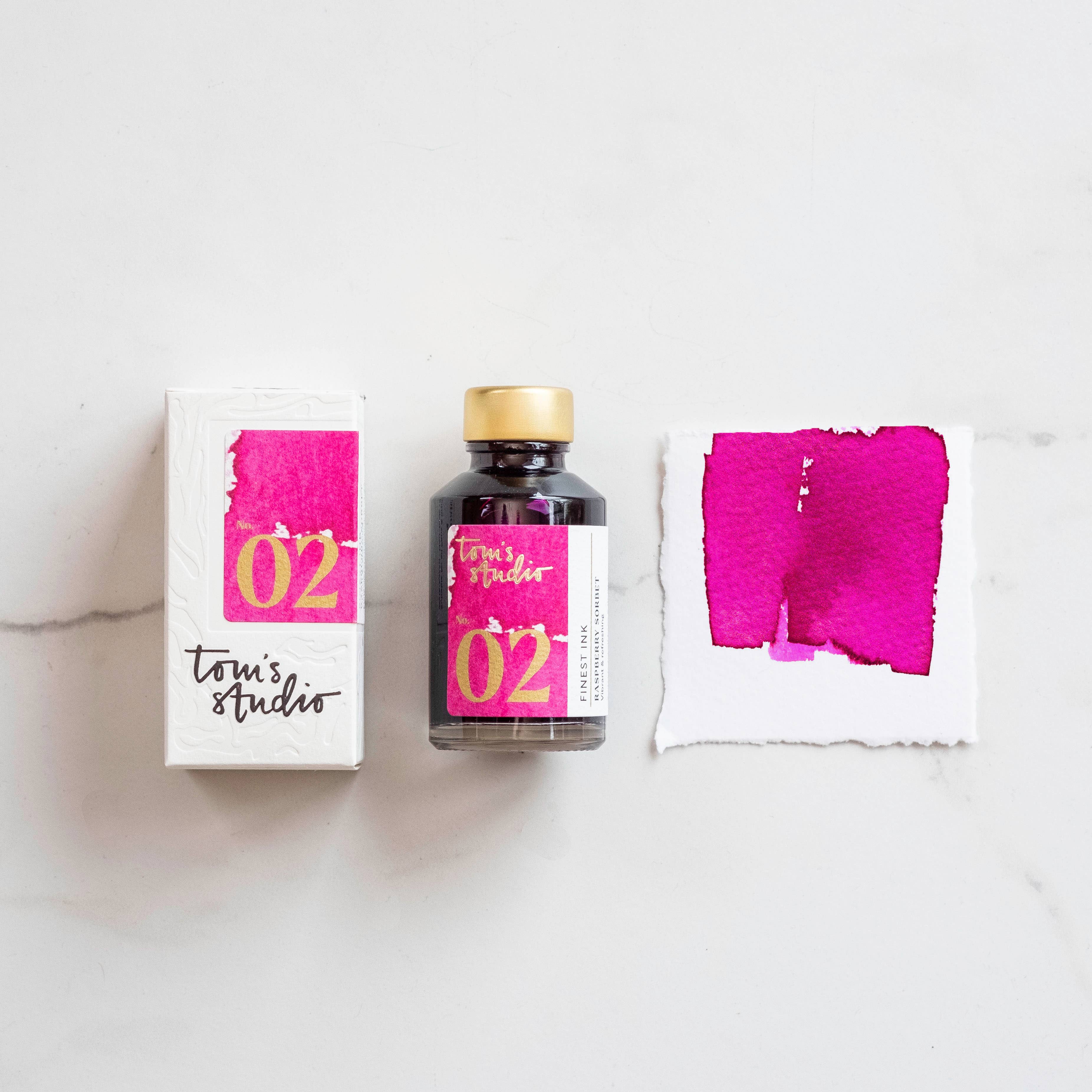 Fountain Pen Ink - Raspberry Sorbet (Tom's Studio)