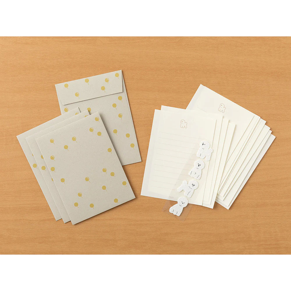 Midori Letter Set – Bichon Frise 949