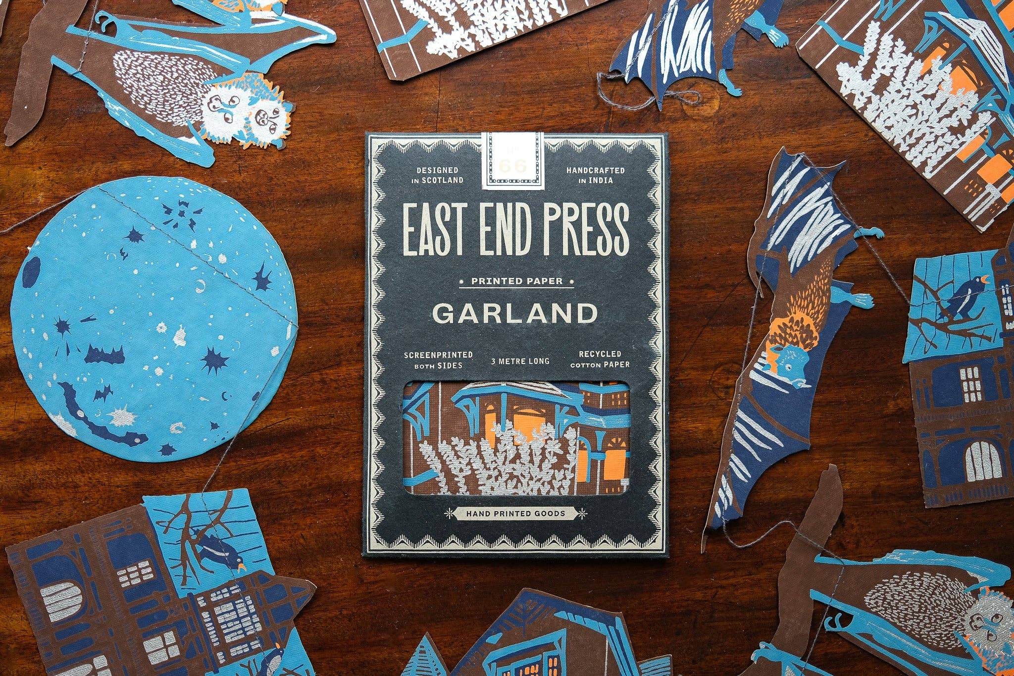 Haunted House and Bats – Sewn Garland (East End Press)