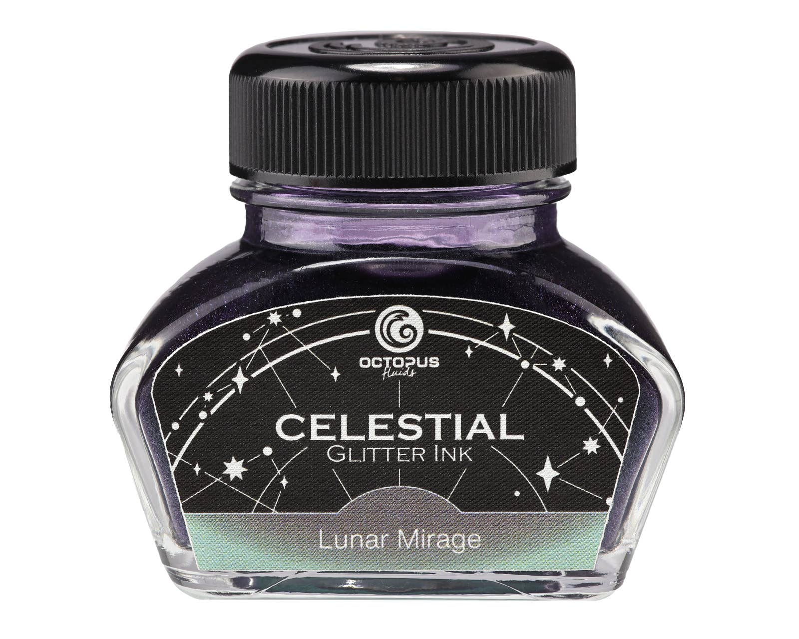 Celestial Glitter Fountain Pen Ink – Lunar Mirage