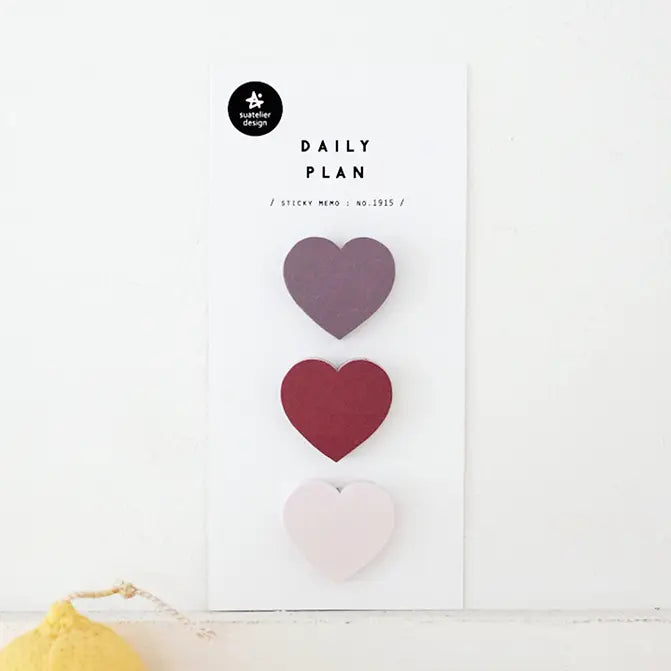 Korean Post-Its: Heart Sticky Notes | Daily Plan.10