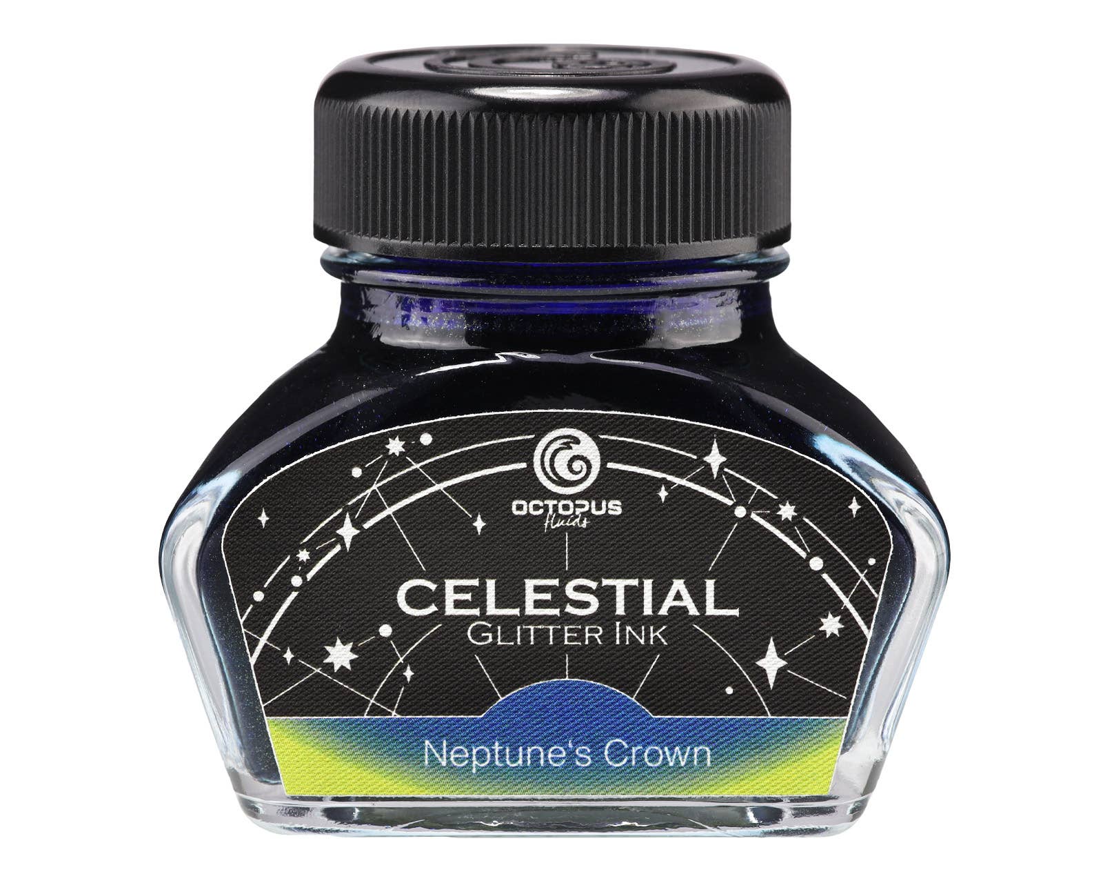 Celestial Glitter Fountain Pen Ink – Neptune's Crown