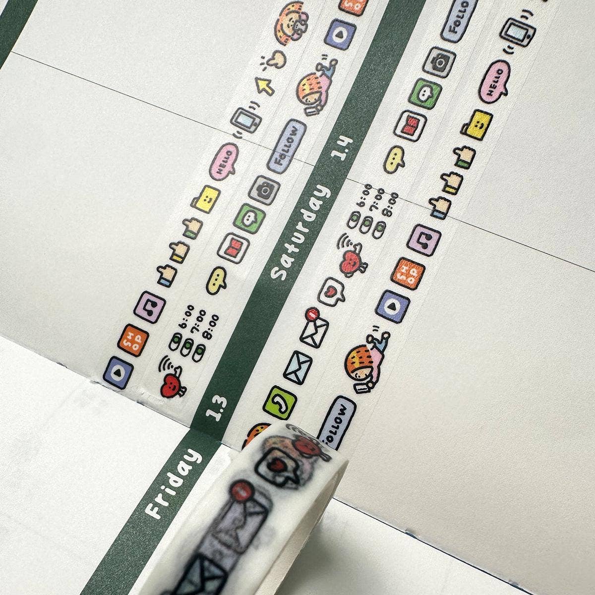 Social Media Washi Tape