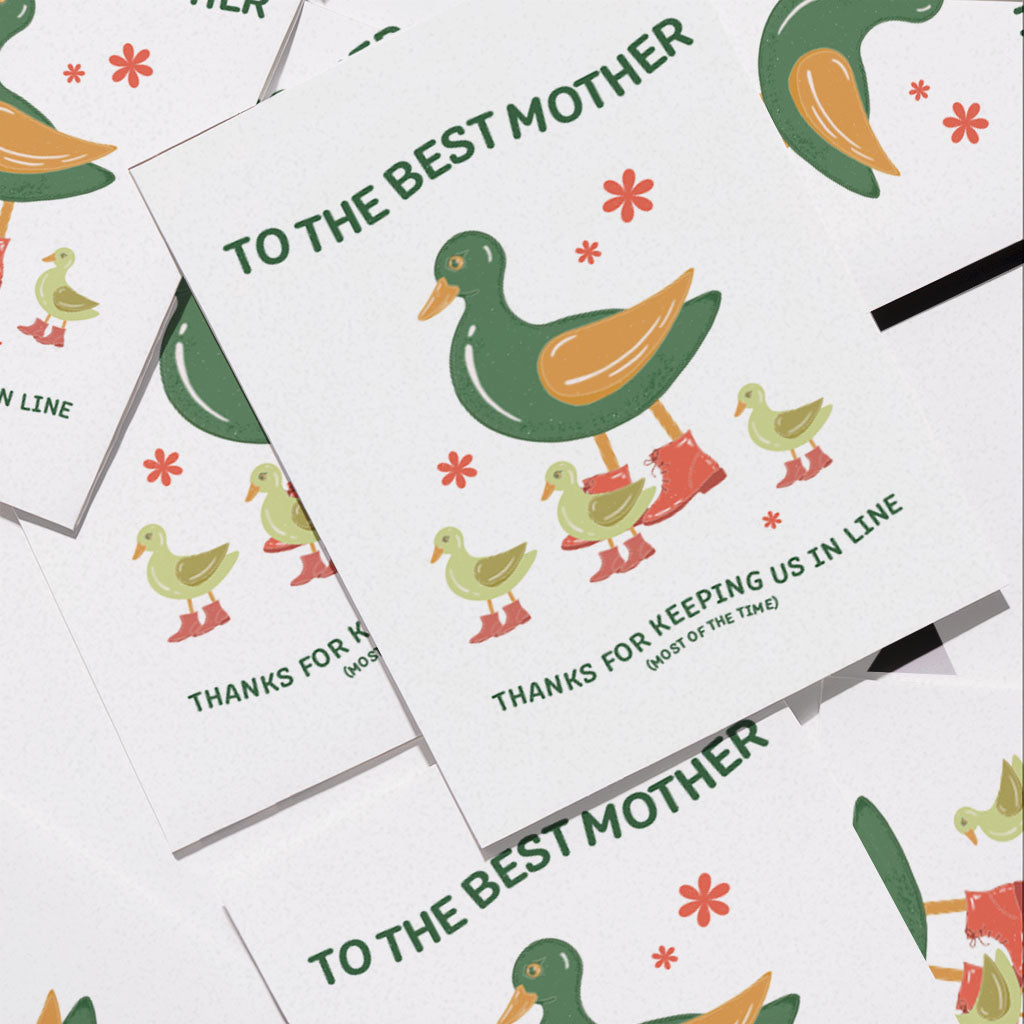 To the Best Mother Ducks Greeting Card