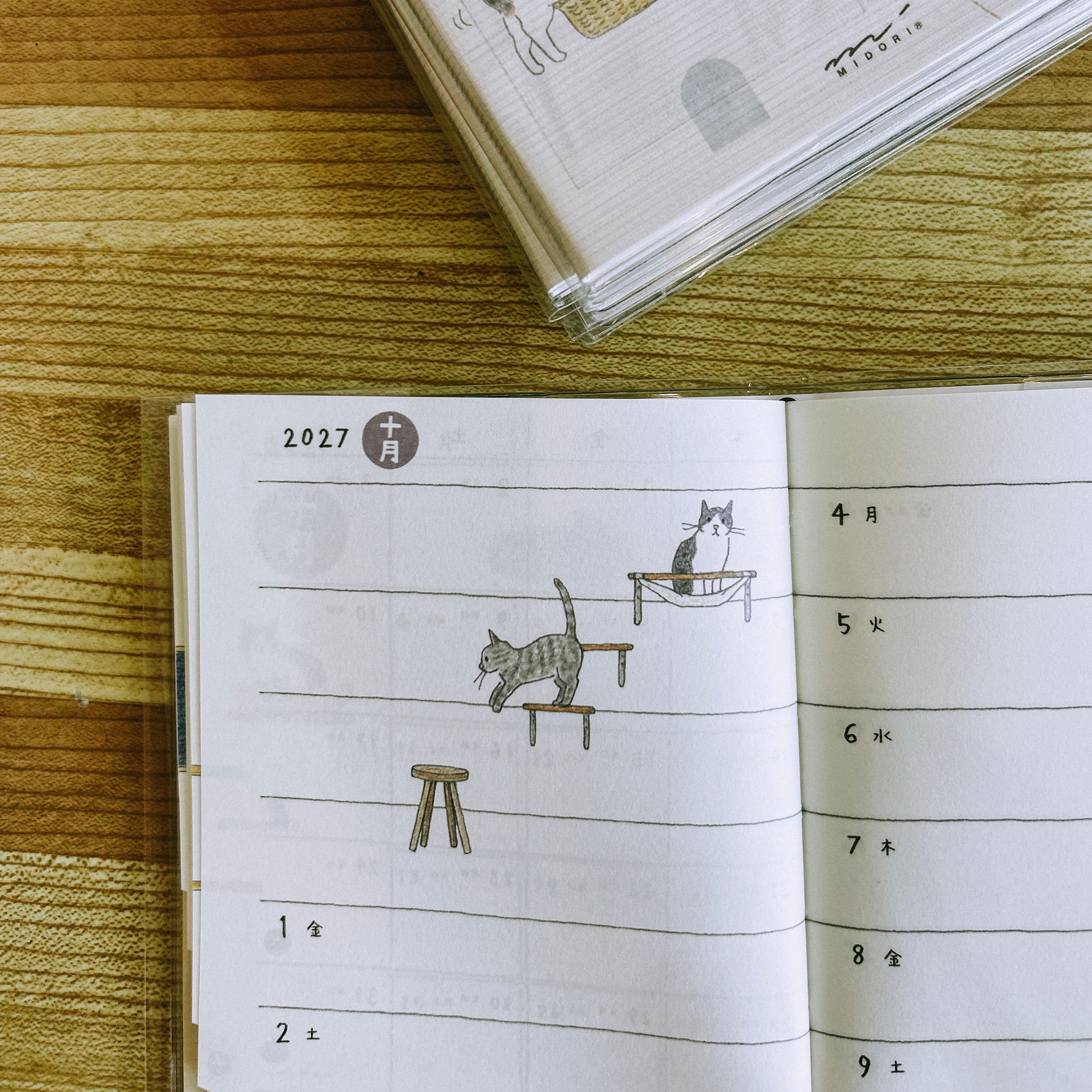 Midori Pocket Diary 2027 – A6 CAT