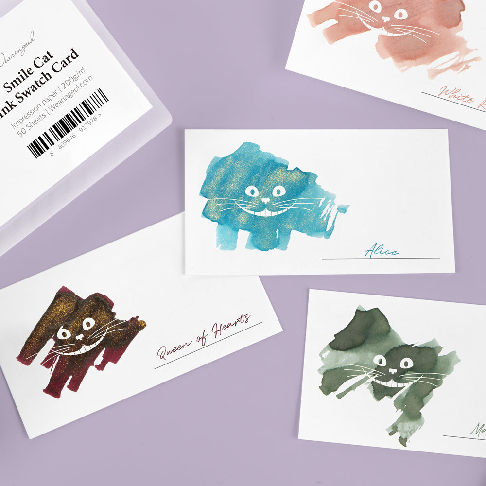 Wearingeul Ink Color Chart Cards – Smile Cat