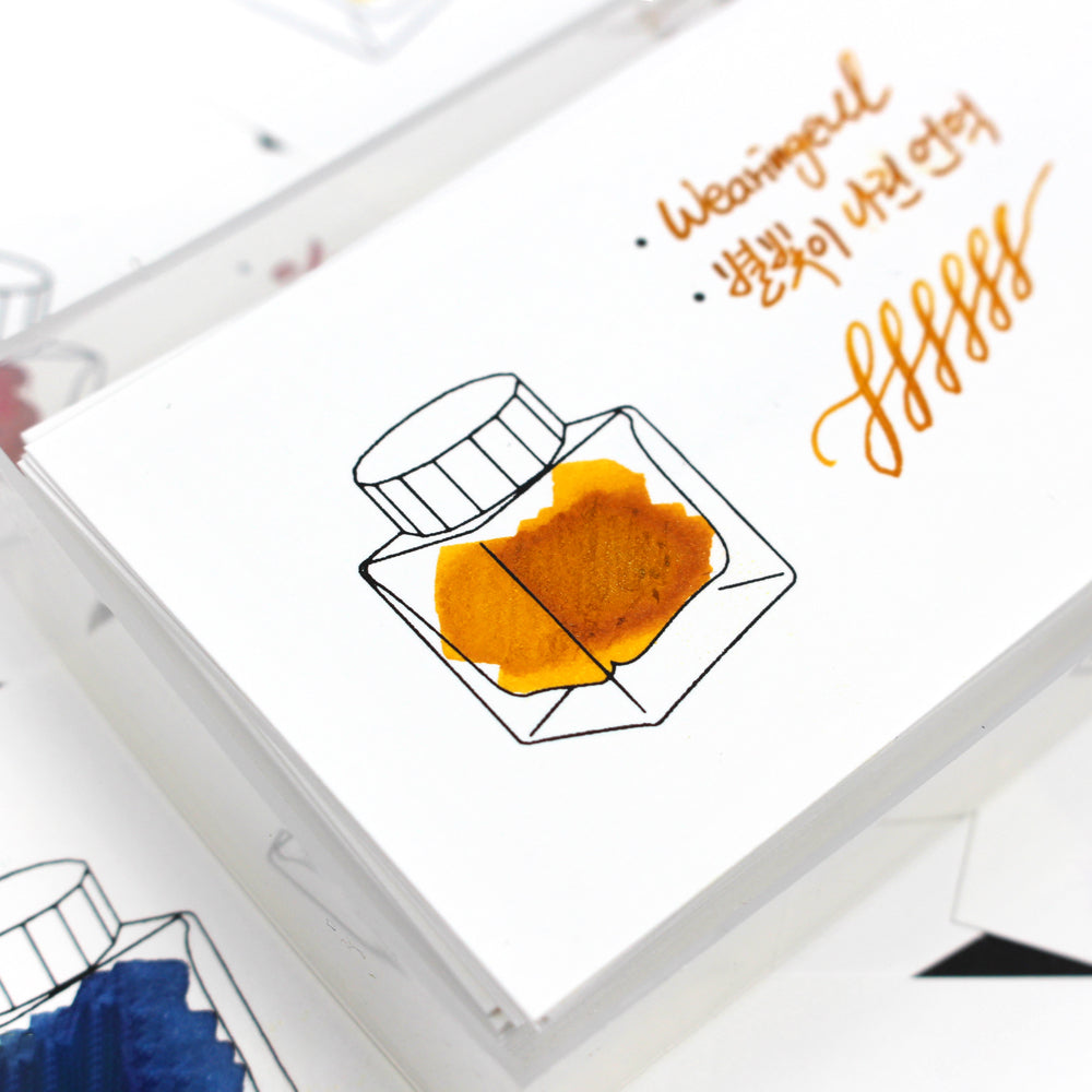 Wearingeul Ink Color Chart Cards – 100 Sheets