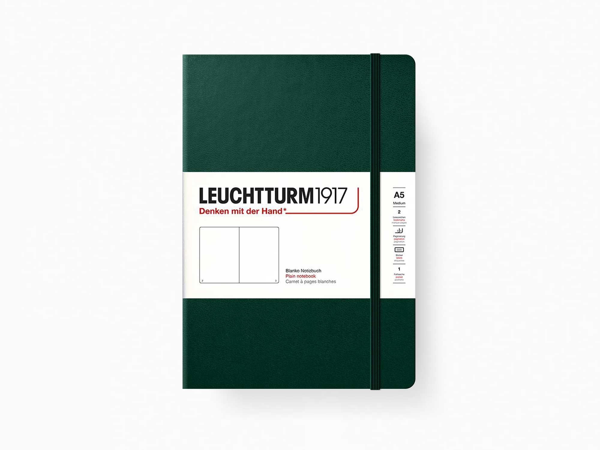 Leuchtturm1917 Medium Notebook – A5 Ruled (Hardcover)