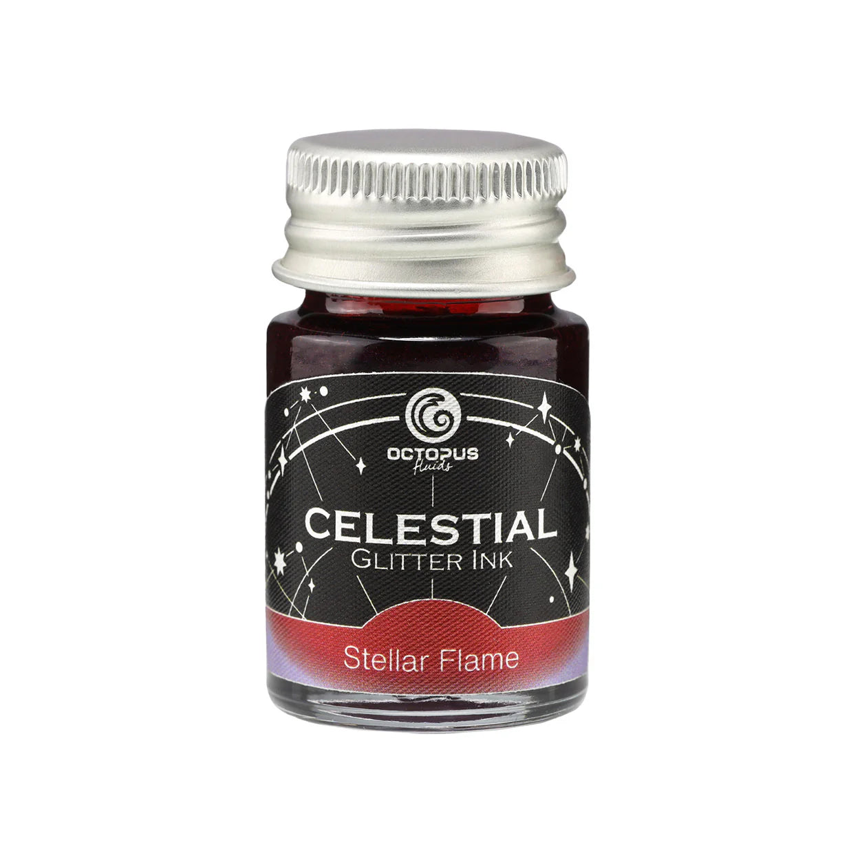 Celestial Glitter Fountain Pen Ink – Stellar Flame