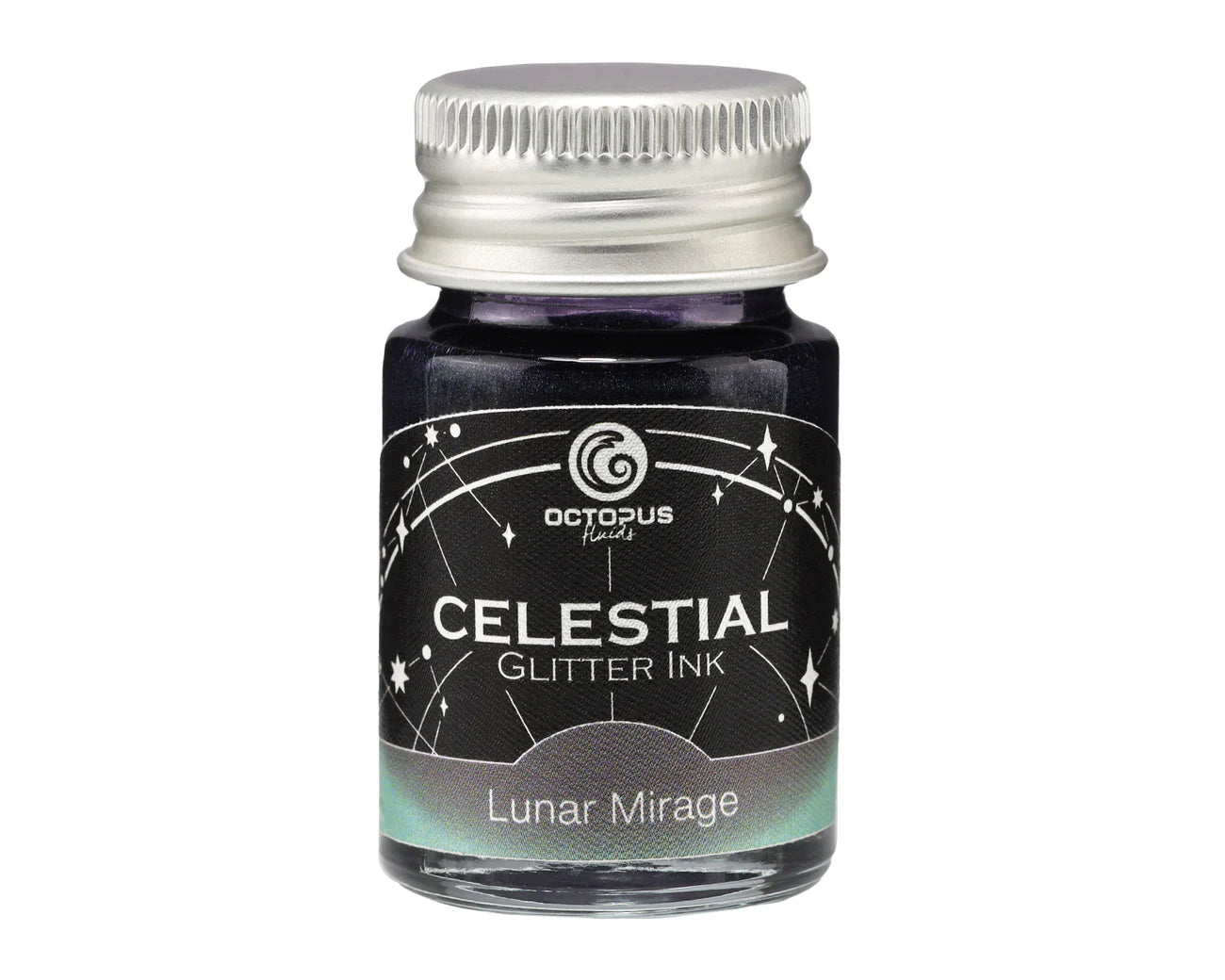 Celestial Glitter Fountain Pen Ink – Lunar Mirage