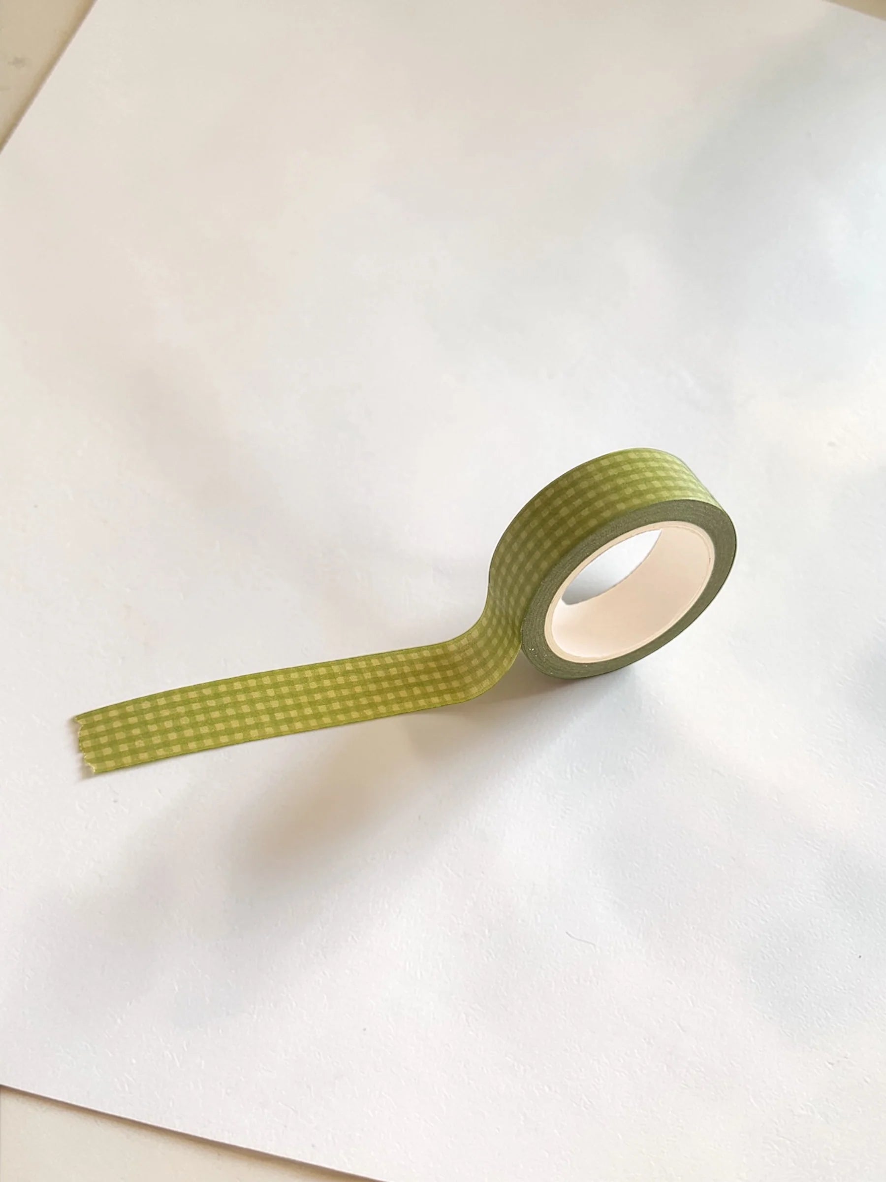 Green Gingham Washi Tape – Green Bean Graphic