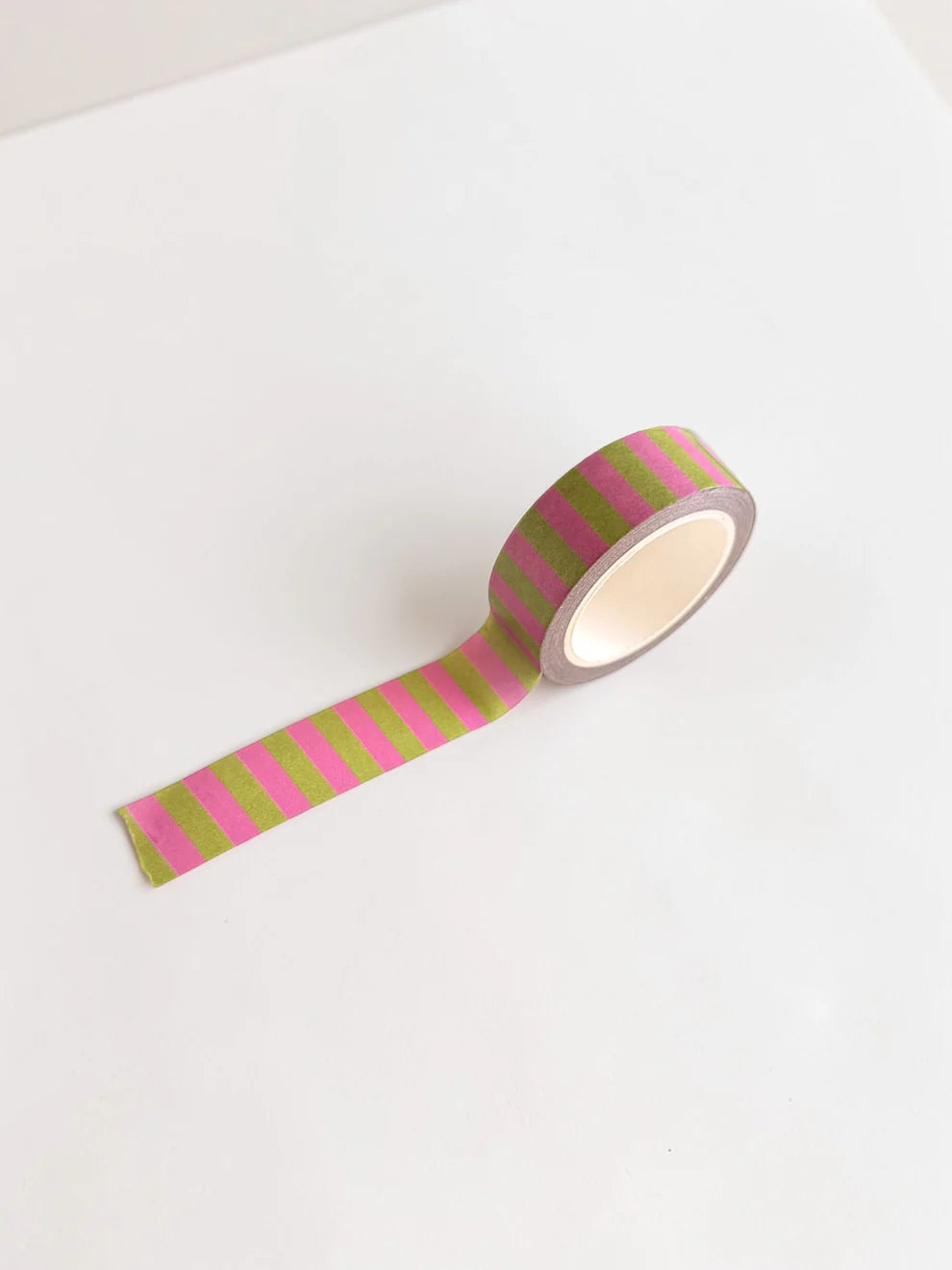 Fuchsia + Lime Striped Washi Tape – Green Bean Graphic