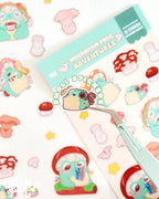 Mushroom Frog Adventures Sticker Sheet