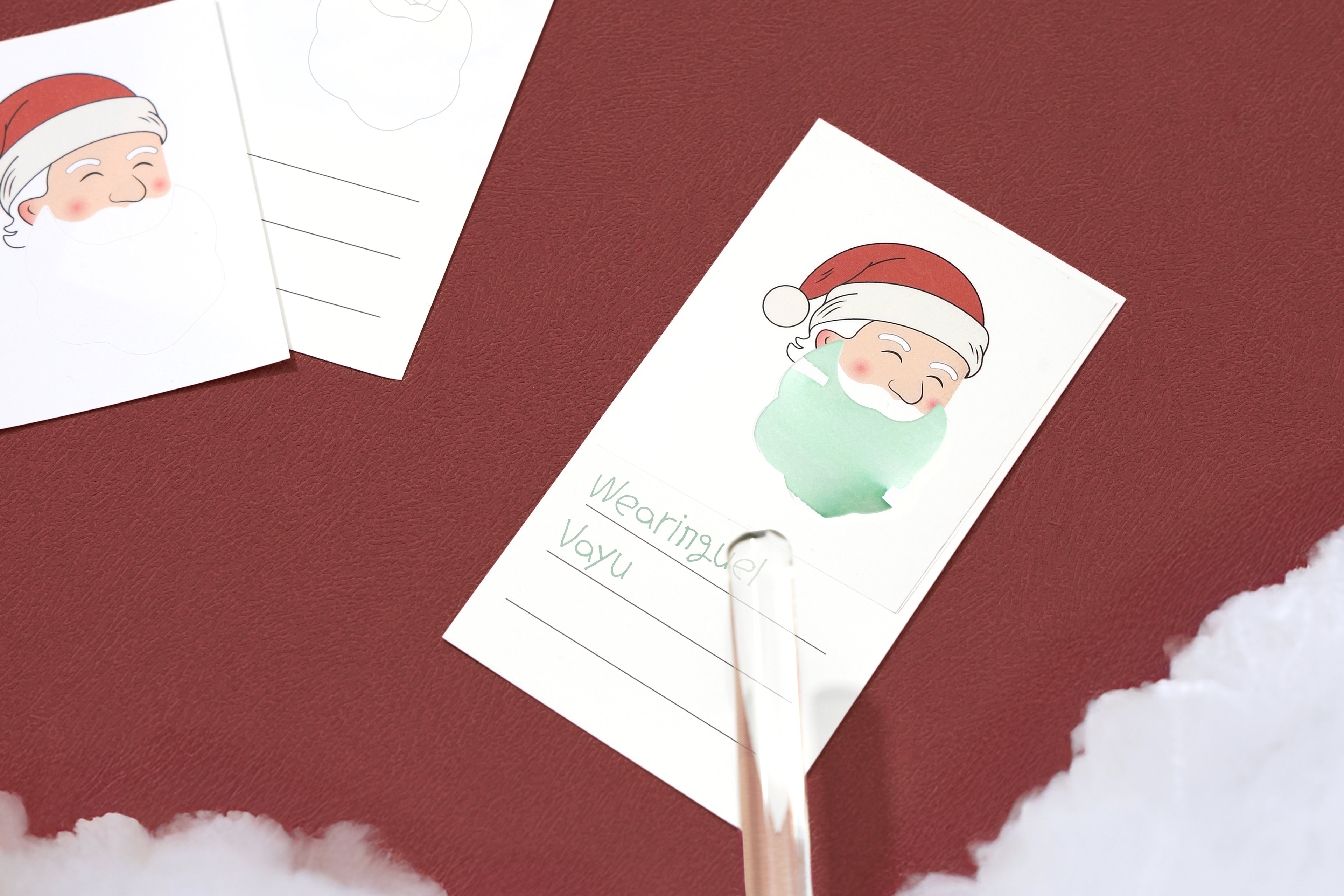 Wearingeul Santa Claus Sticker & Ink Swatch