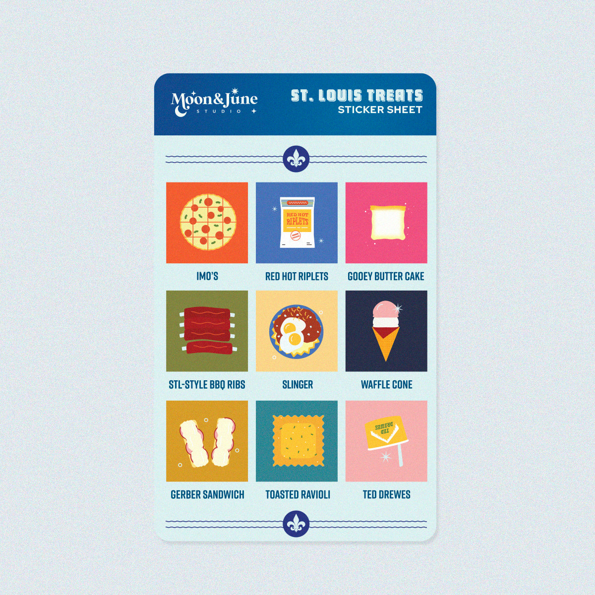 St. Louis Treats Mini Sticker Sheet