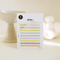 Wavy Line Sticker Sheet – Plain.78 (no. 1682)