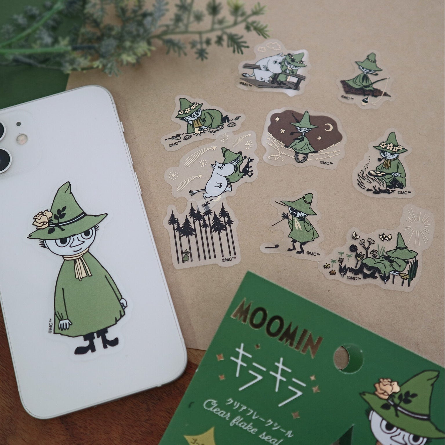 Moomin Glitter Flake Stickers – Snufkin