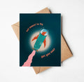 Not Meant to Fly Penguin Greeting Card