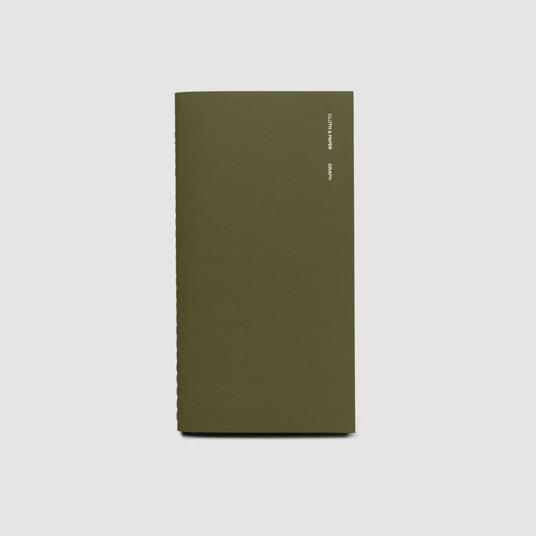 Travel Notebook – Pocket Plus Graph Notes | Olive