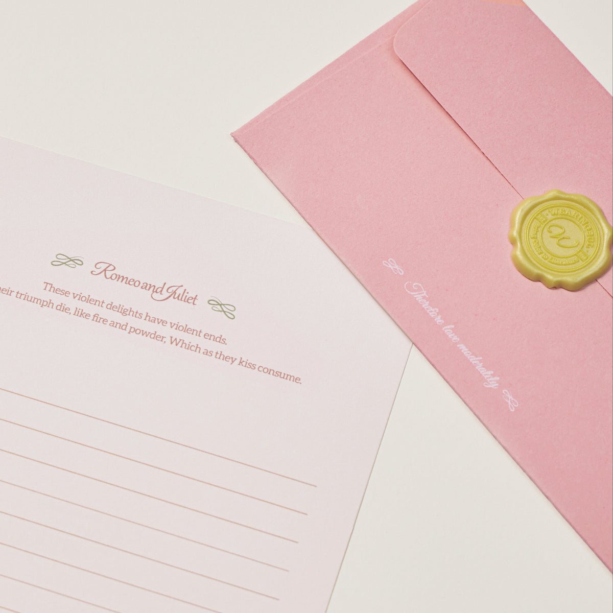 Wearingeul Literature Letter Set – Romeo and Juliet