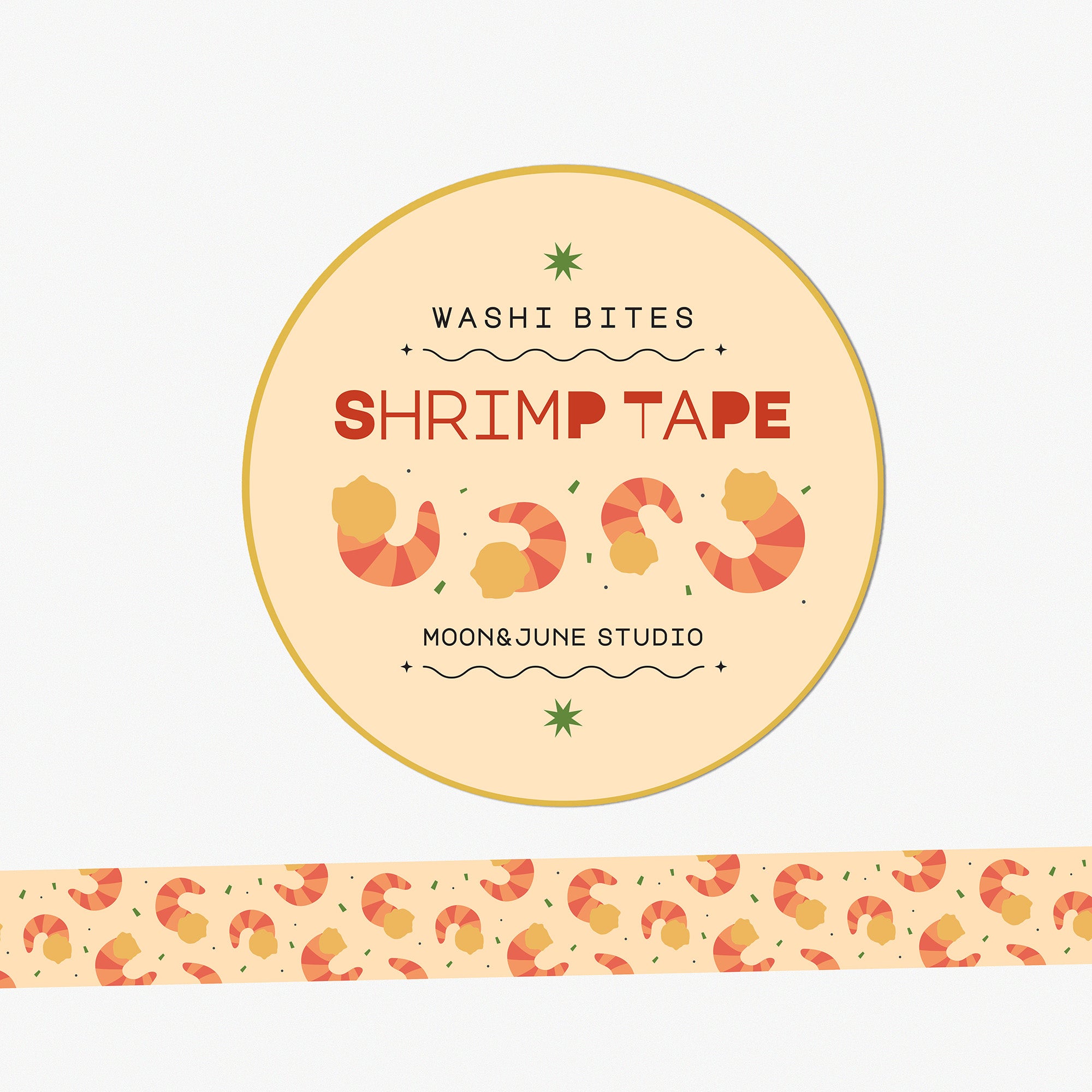 Shrimp Washi Tape – Moon&June Studio