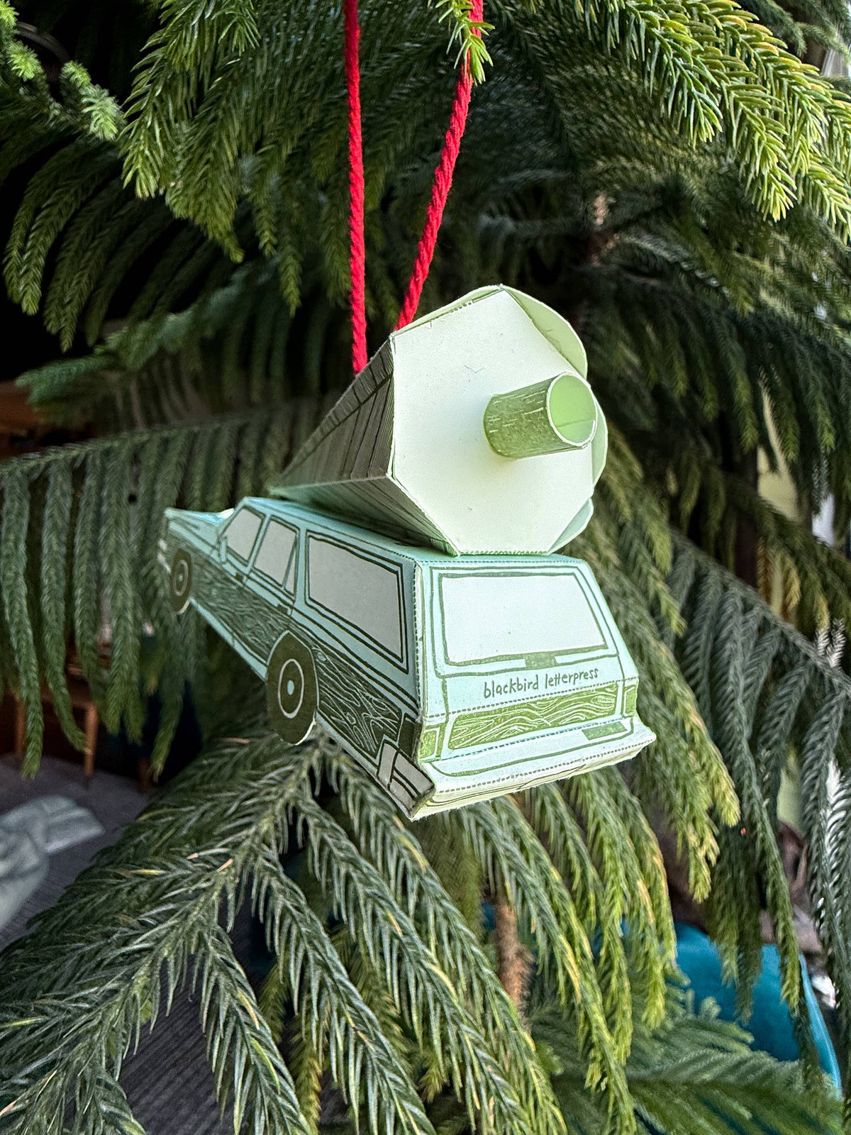 3D Pop-Up Card – Holiday Station Wagon & Xmas tree LIMITED EDITION
