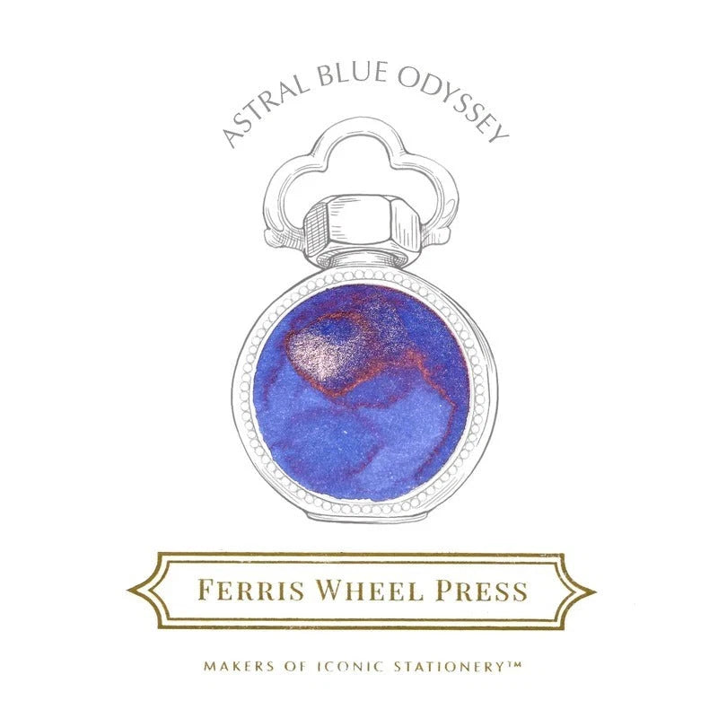 Ferris Wheel Press Bottled Ink – Astral Blue Odyssey