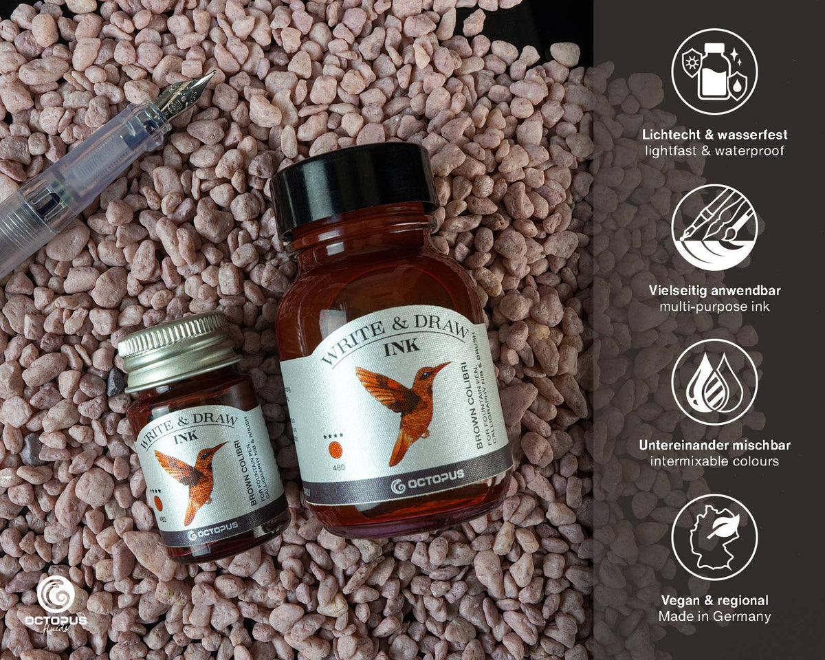 Write and Draw Ink – Brown Colibri 480 (10ml)